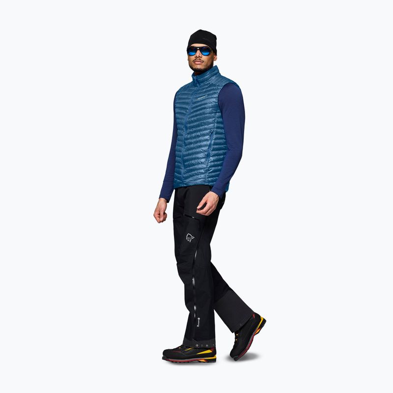 Gilet senza maniche NORRONA Trollveggen Down800 Super Light dark blue 2