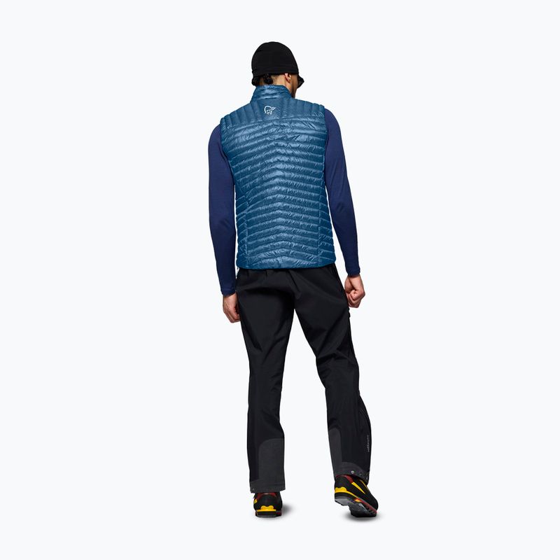 Gilet senza maniche NORRONA Trollveggen Down800 Super Light dark blue 3