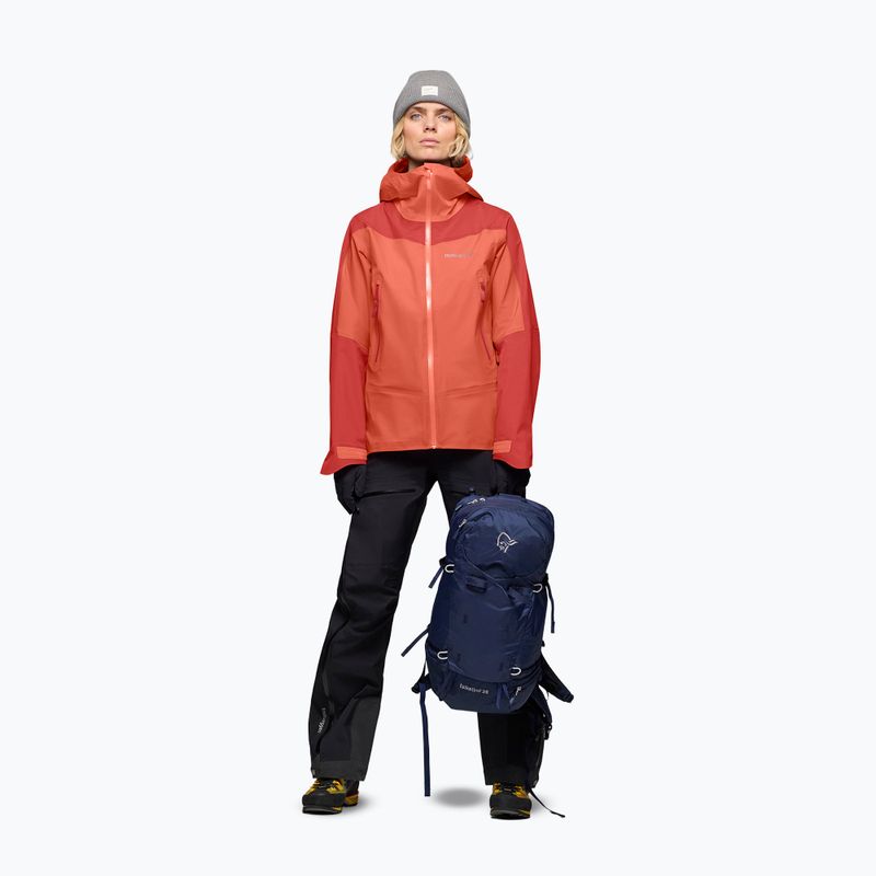 Giacca impermeabile da donna NORRONA Falketind Gore-Tex deep sea coral/baked apple 2