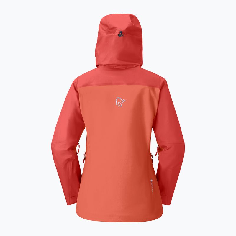 Giacca impermeabile da donna NORRONA Falketind Gore-Tex deep sea coral/baked apple 6