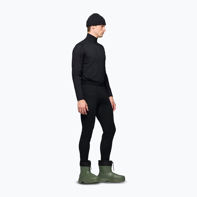 Pantaloni termici da uomo NORRONA Falketind Equaliser Ull Long caviar black 2