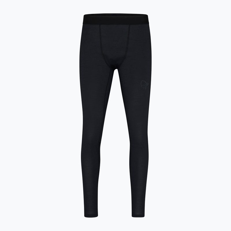 Pantaloni termici da uomo NORRONA Falketind Equaliser Ull Long caviar black 5
