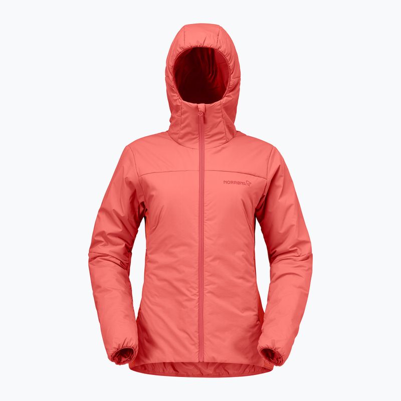 Giacca imbottita da donna NORRONA Femund Thermo60 Zip Hood deep sea coral 5
