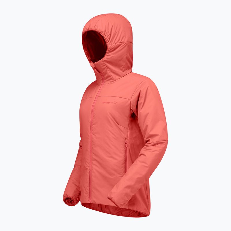 Giacca imbottita da donna NORRONA Femund Thermo60 Zip Hood deep sea coral 7