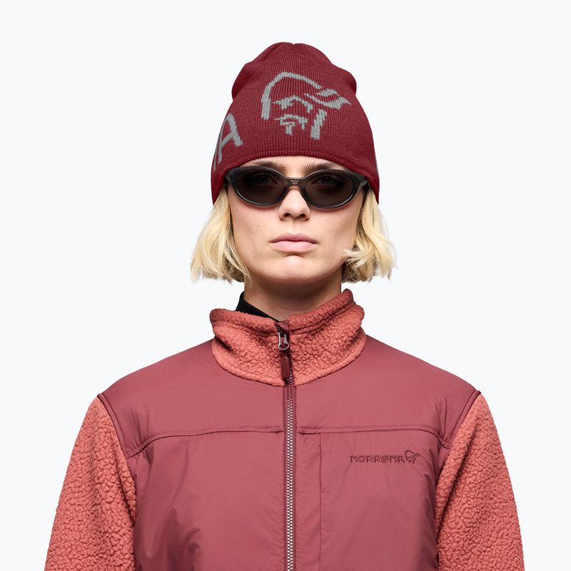 Cappello invernale NORRONA MerinoUll Logo Beanie port 2