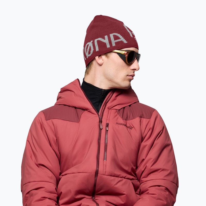 Cappello invernale NORRONA MerinoUll Logo Beanie port 4