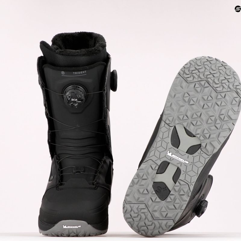 Scarponi da snowboard da uomo RIDE Trident 2021 nero 11