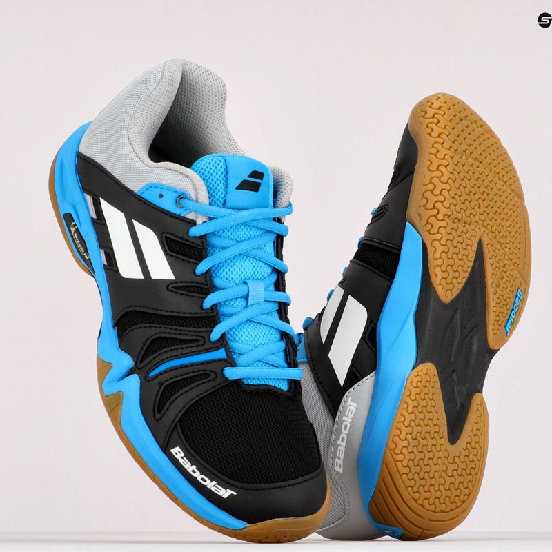 Scarpe da badminton da uomo Babolat 22 Shadow Team nero/blu 10