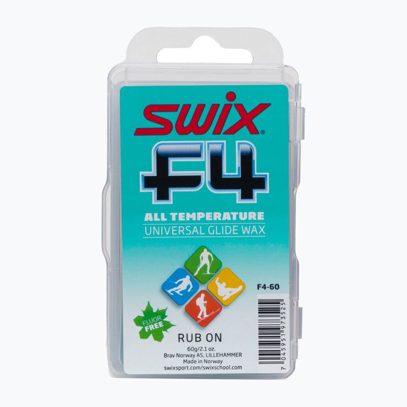 Swix F4-60 Glidewax con sughero 60 g di sciolina per sciatori