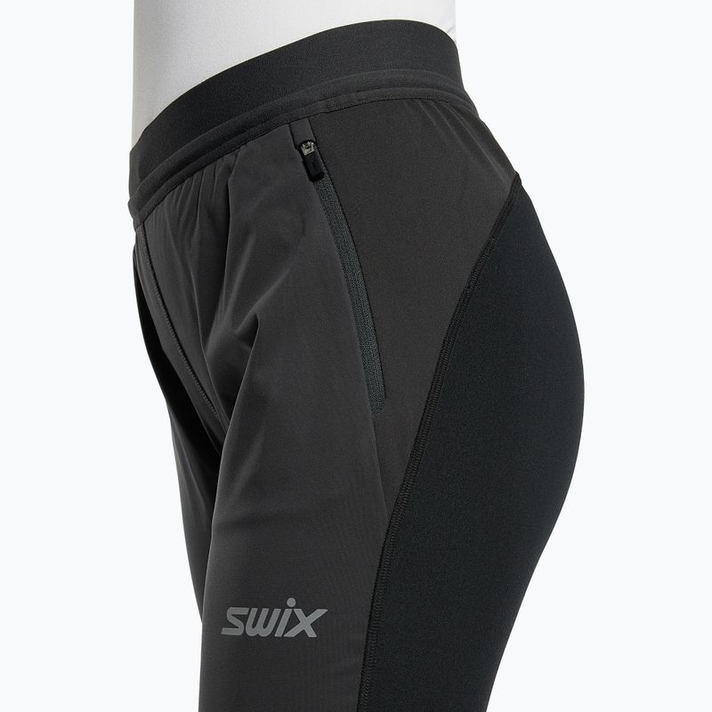 Pantaloni softshell da donna Swix Cross phantom/nero 4