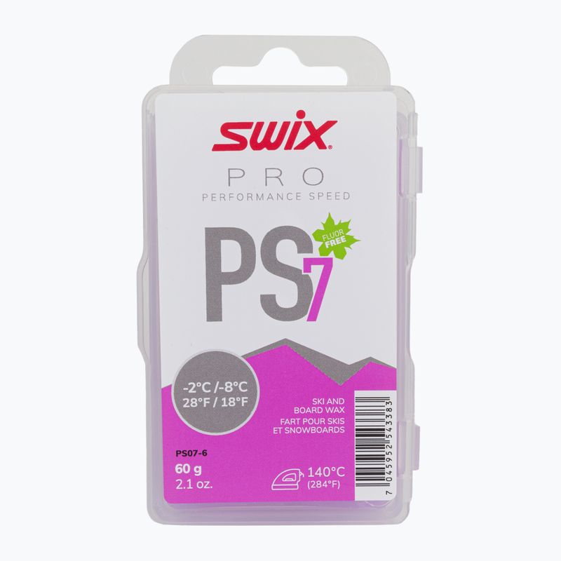 Lubrificante per sci Swix Ps7 Violet, -2°C/-8°C 60 g viola