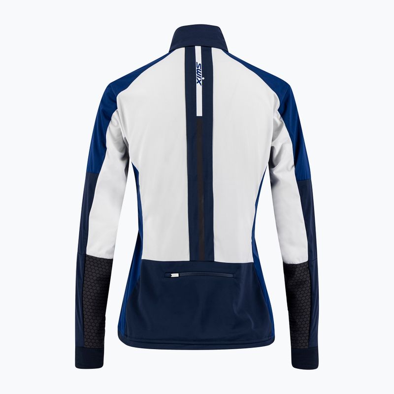 Giacca softshell da donna Swix Dynamic bianco brillante 8