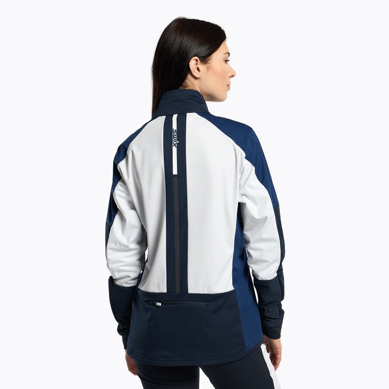 Giacca softshell da donna Swix Dynamic bianco brillante 3