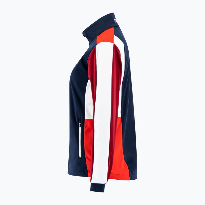 Giacca softshell da donna Swix Cross dark navy/rosso rabarbaro 8