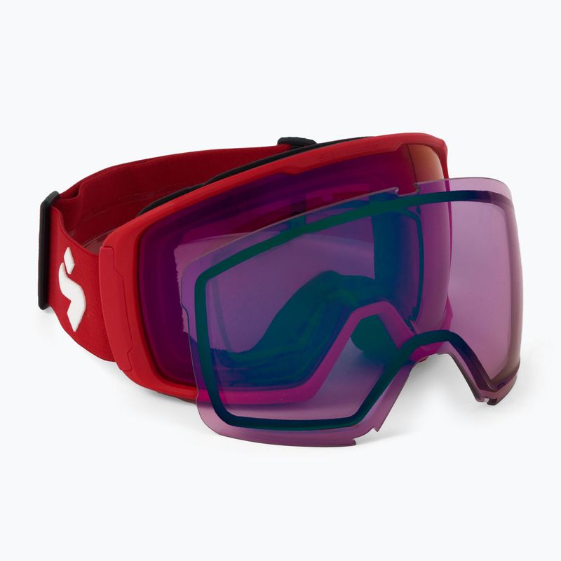 Sweet Protection Clockwork WC MAX RIG Reflect BLI bixbite l ametista/opaco f rosso occhiali da sci