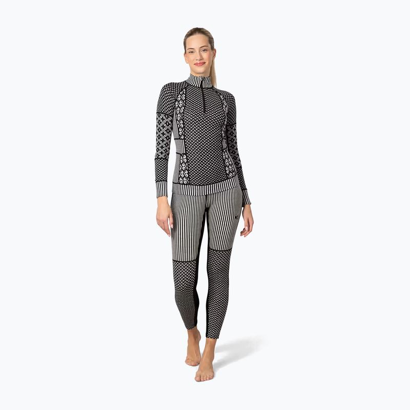 Felpa termica donna KARI TRAA Smekker Half Zip black 2