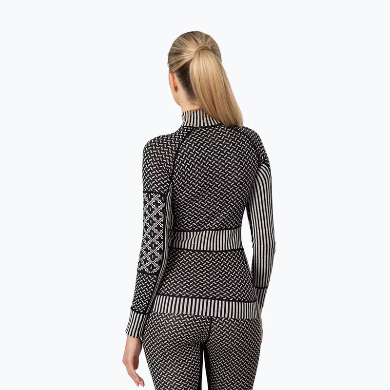 Felpa termica donna KARI TRAA Smekker Half Zip black 3