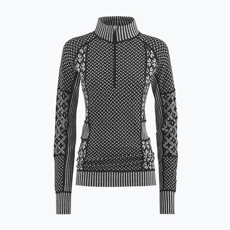 Felpa termica donna KARI TRAA Smekker Half Zip black 5