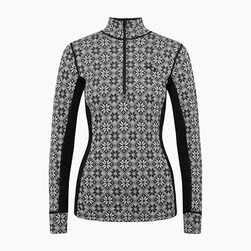Felpa termica donna KARI TRAA Rose Half Zip black 4