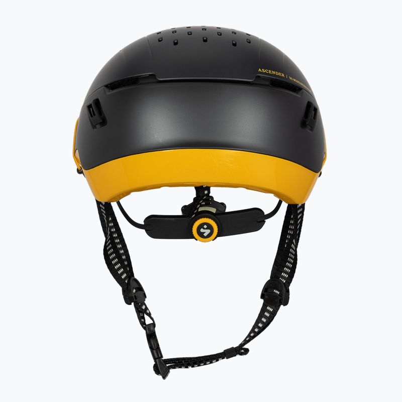 Casco da sci Sweet Protection Ascender grigio ardesia metallizzato/arancione cerbottana 3