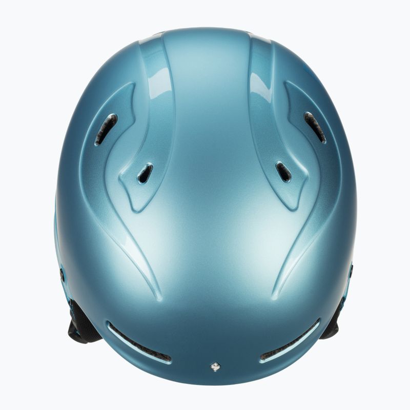 Casco da sci per bambini Sweet Protection Blaster II blu ghiacciaio metallizzato 9