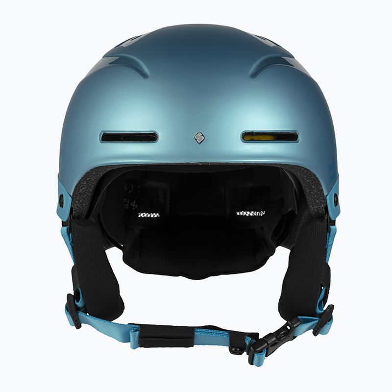 Casco da sci per bambini Sweet Protection Blaster II blu ghiacciaio metallizzato 12