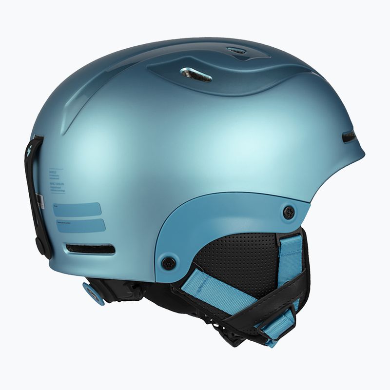 Casco da sci per bambini Sweet Protection Blaster II blu ghiacciaio metallizzato 13
