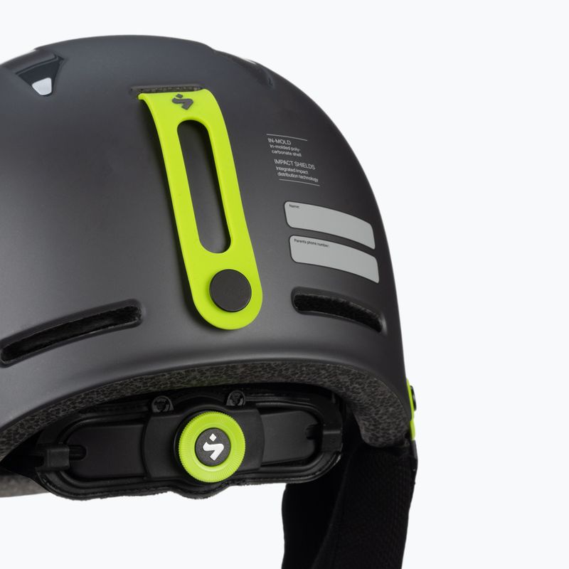 Casco da sci Sweet Protection Blaster II grigio ardesia/fluo per bambini 7