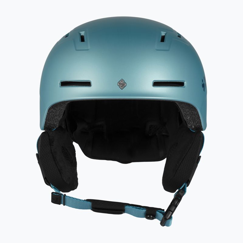 Casco da sci per bambini Sweet Protection Winder MIPS Jr blu ghiacciaio metallizzato 8