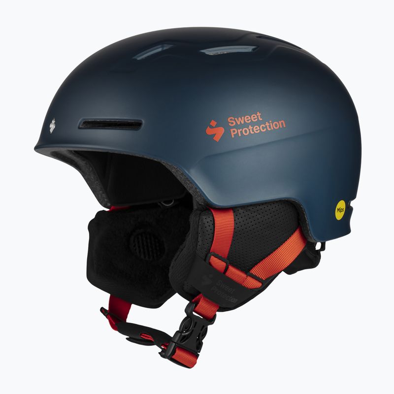 Casco da sci per bambini Sweet Protection Winder MIPS Jr blu notte metallizzato 7