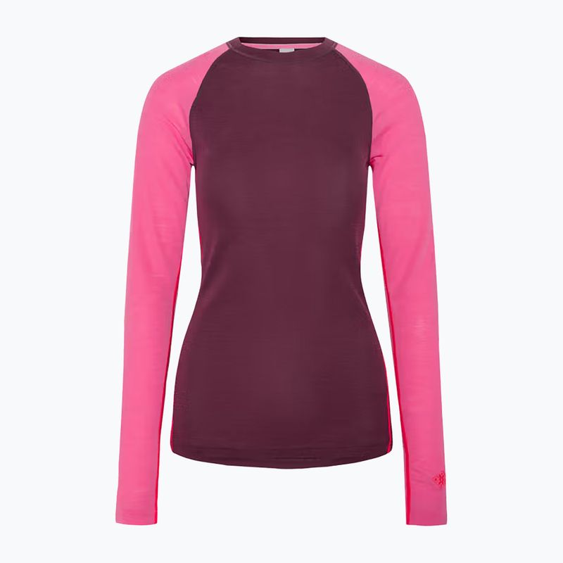 Completo di biancheria termica da donna KARI TRAA Kaia wine 8