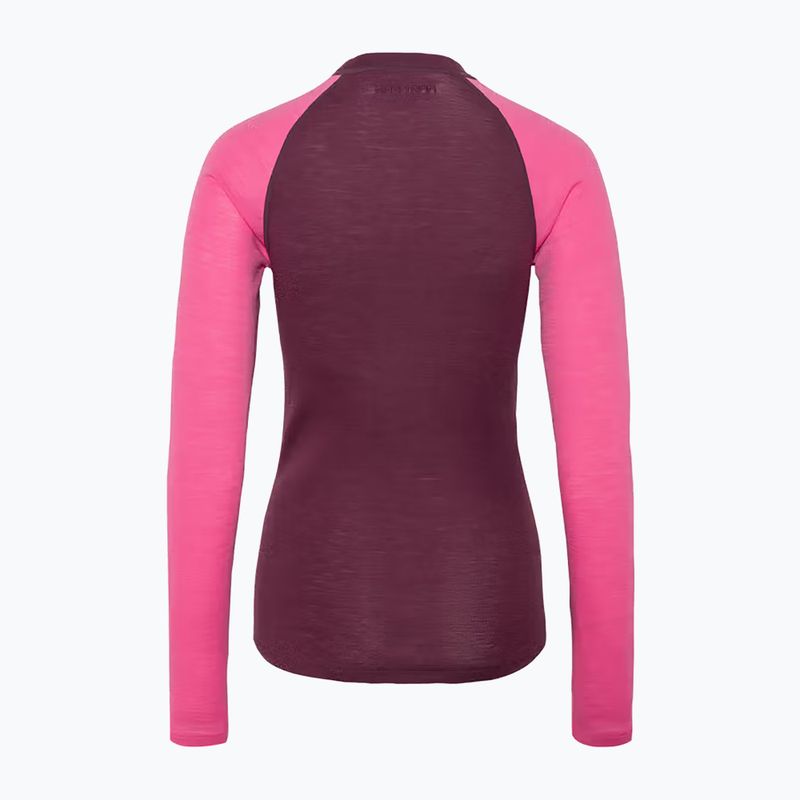 Completo di biancheria termica da donna KARI TRAA Kaia wine 9