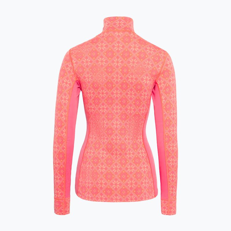 Felpa termica donna KARI TRAA Rose Half Zip bubblegum 2