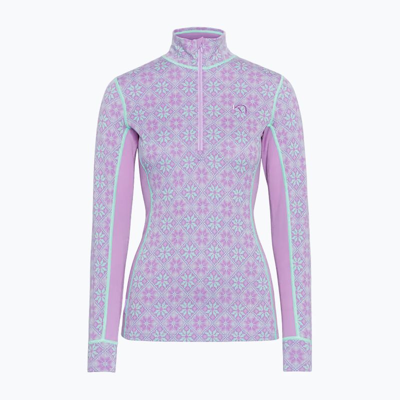 Felpa termica donna KARI TRAA Rose Half Zip lily 6