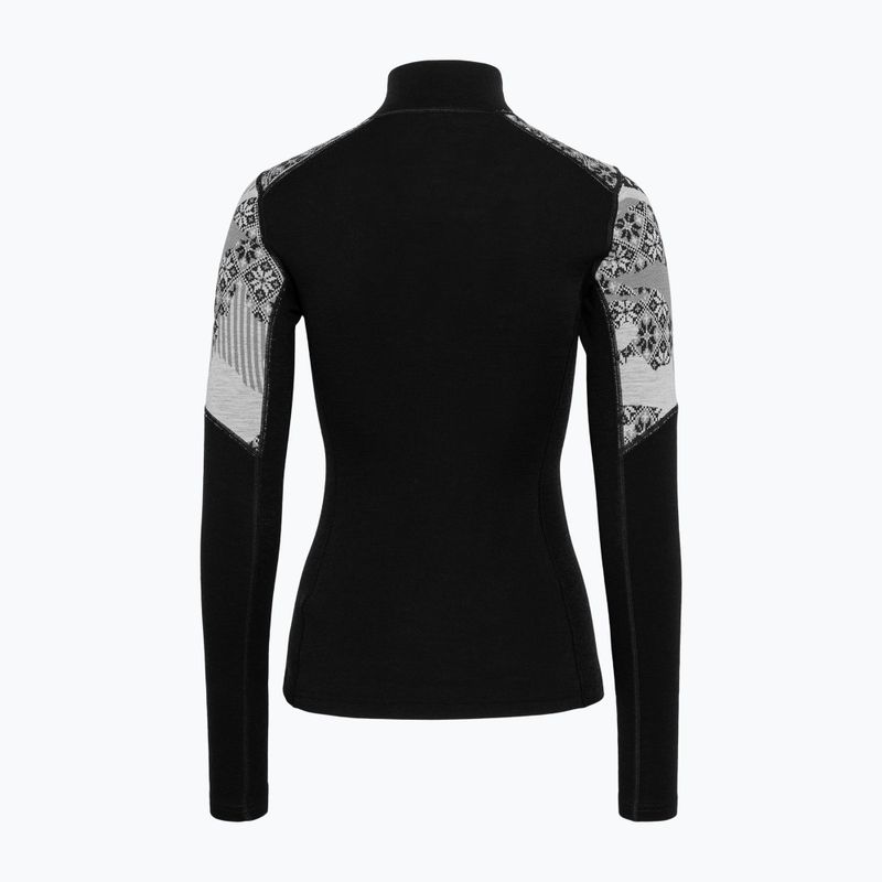 Felpa termica donna KARI TRAA Olea Half Zip black 5