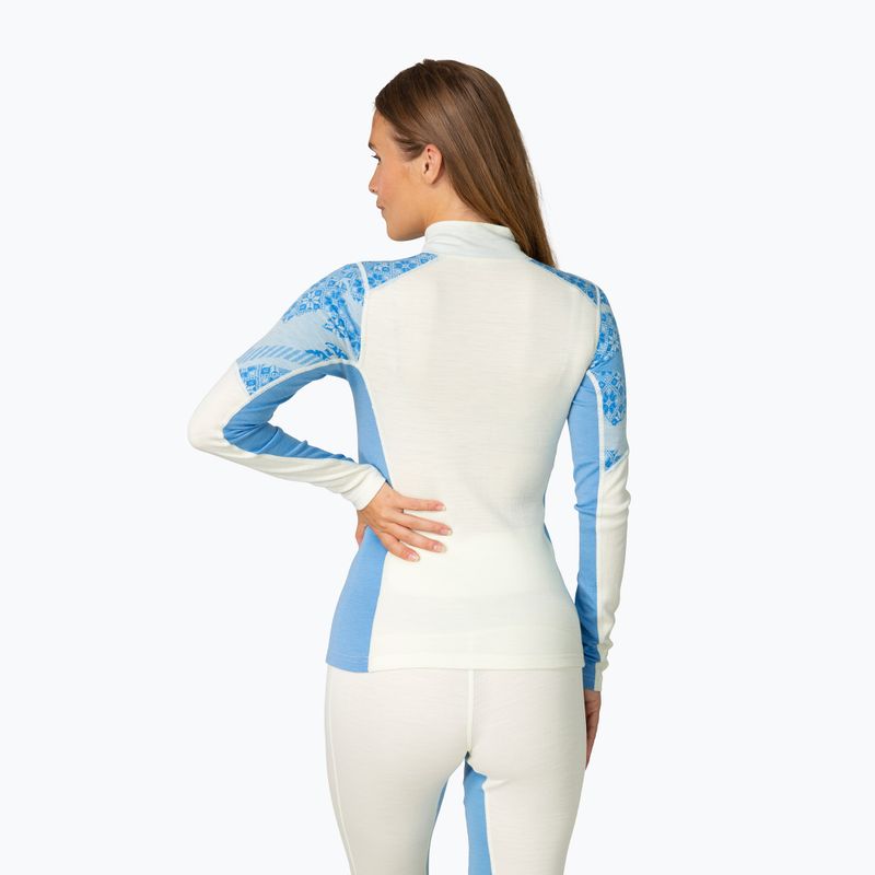 Felpa termica donna KARI TRAA Olea Half Zip ocean 3
