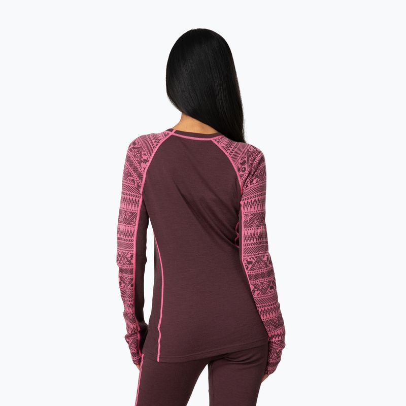 Felpa termica donna KARI TRAA Tale cocoa powder 3