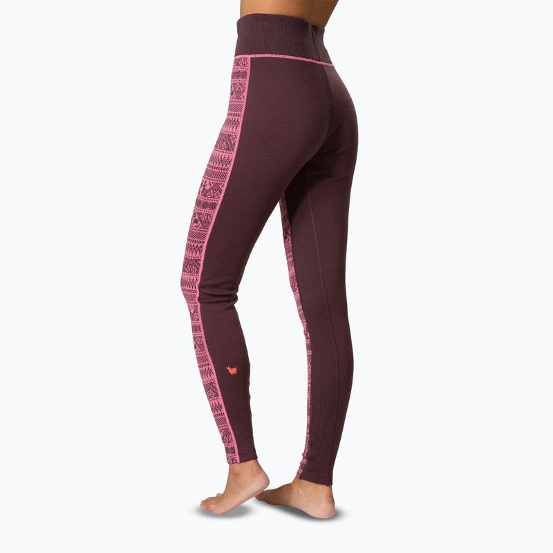 Pantaloni termici da donna KARI TRAA Tale cocoa powder 3