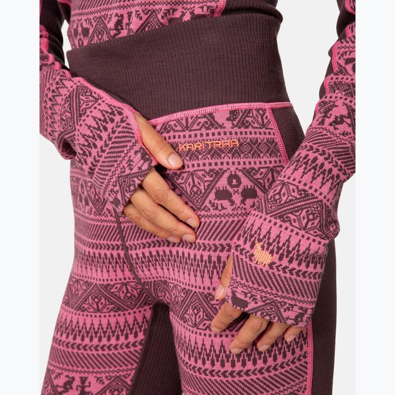 Pantaloni termici da donna KARI TRAA Tale cocoa powder 4