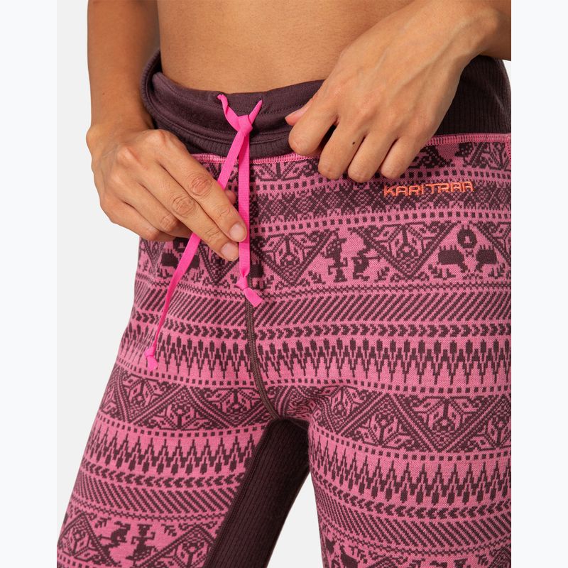 Pantaloni termici da donna KARI TRAA Tale cocoa powder 5