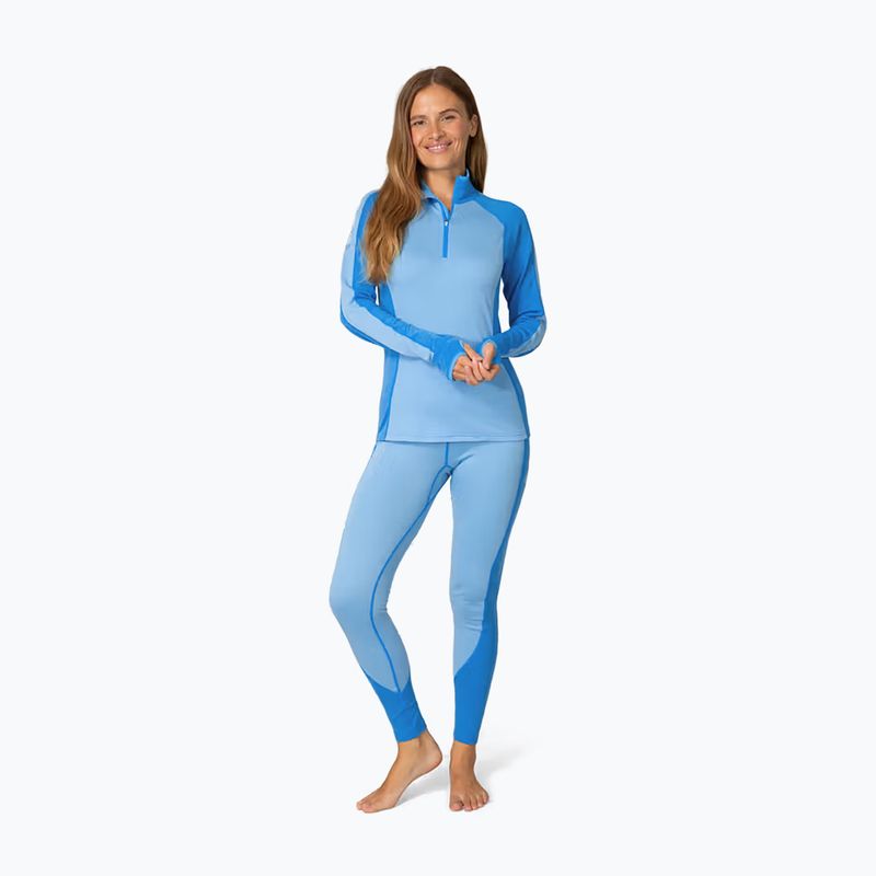Felpa termica donna KARI TRAA Mila Half Zip ocean 2