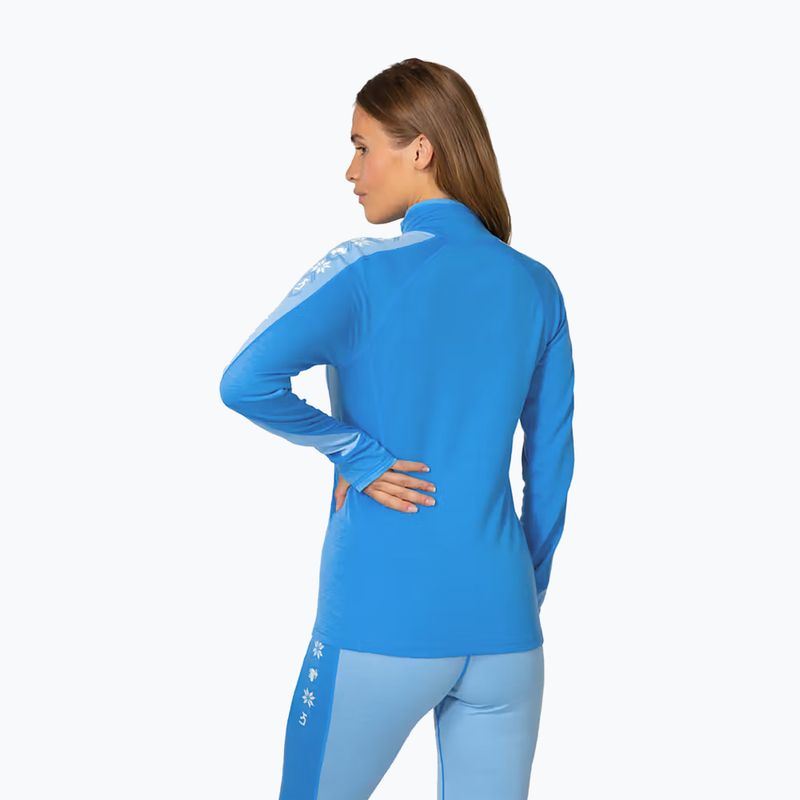 Felpa termica donna KARI TRAA Mila Half Zip ocean 3