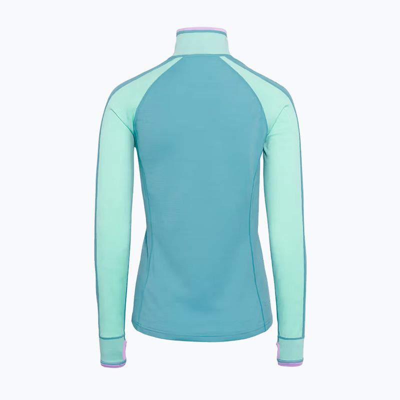 Felpa termica donna KARI TRAA Mila Half Zip blue lagoon 7