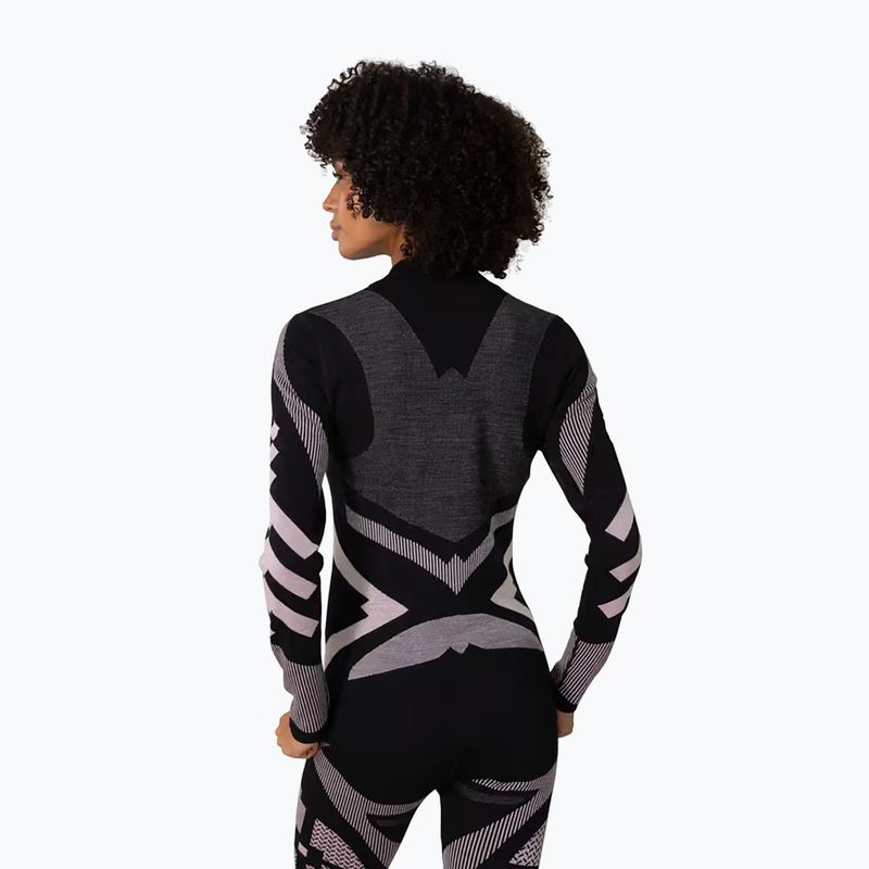 Felpa termica donna KARI TRAA Faith Half Zip black 3