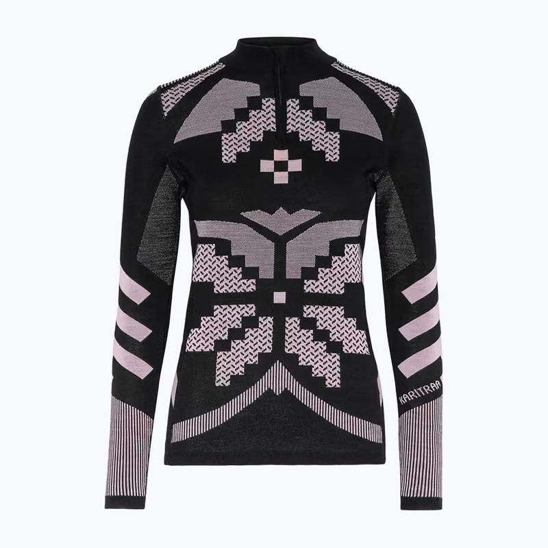 Felpa termica donna KARI TRAA Faith Half Zip black 4