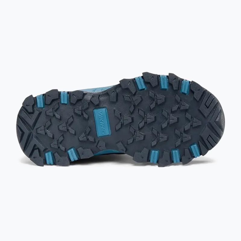Scarpe per bambini Viking Track Mid 2V Waterproof navy/demin 4