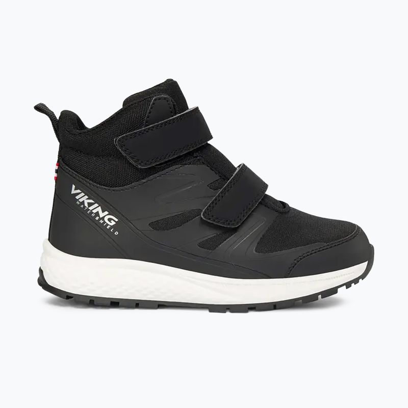 Scarpe per bambini Viking Footwear Equip Mid 2V Impermeabili nere 8