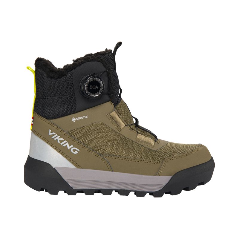 Scarponi da neve Viking Footwear Expower Warm GTX BOA kaki per bambino 9