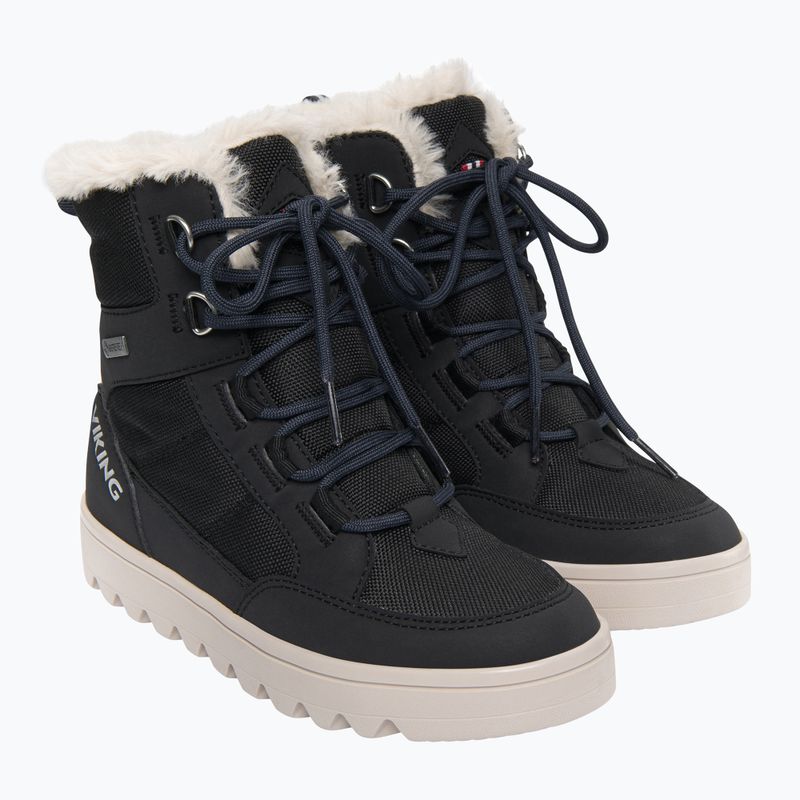 Viking Fleek Warm GTX Zip nero stivali da neve per bambini 8
