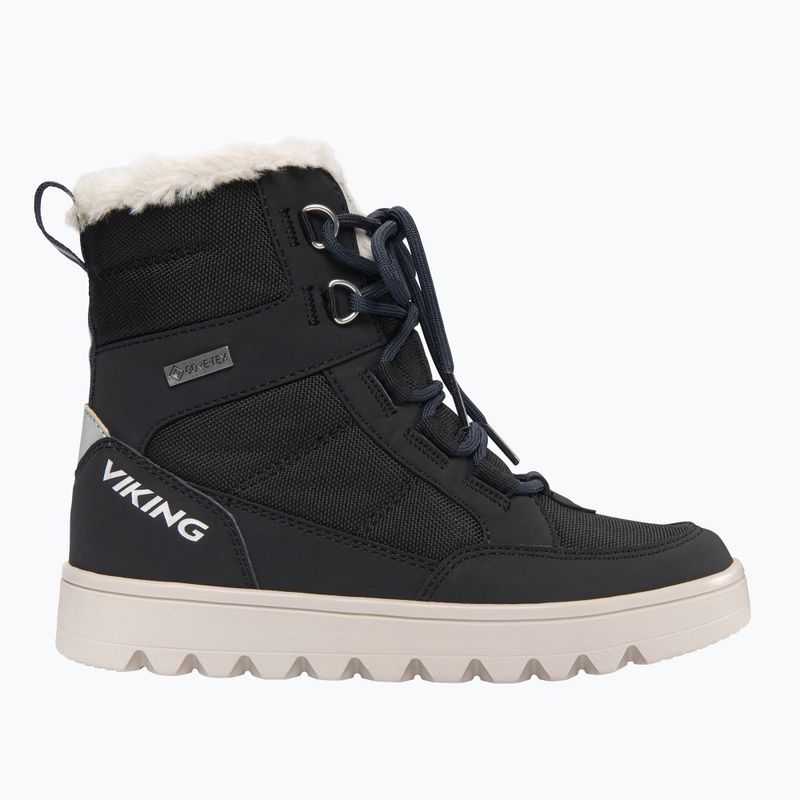 Viking Fleek Warm GTX Zip nero stivali da neve per bambini 9